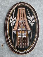Set van 2 Toraja houten plaquette houtsnijwerk Indonesië, Ophalen of Verzenden