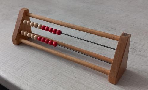 houten reken - telraam met 20 houten kralen, Antiek en Kunst, Curiosa en Brocante, Ophalen of Verzenden