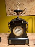 Antieke Marmeren Pendule met Kandelaars Set, Antiek en Kunst, Ophalen