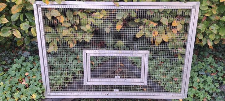 Aluminium Voorfront Vogelkooi/Voliere, Dieren en Toebehoren, Vogels | Hokken en Kooien, Gebruikt, Vogelkooi, Aluminium, Ophalen