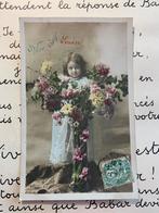 1907 Vive St Louise - meisje met vaas bloemen (NN), Verzamelen, Ophalen of Verzenden, Voor 1920, Gelopen, Kinderen