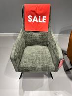 Montel fauteuil model Bliss medium in een groene stof zacht, Modern, Stof, Zo goed als nieuw, Eén
