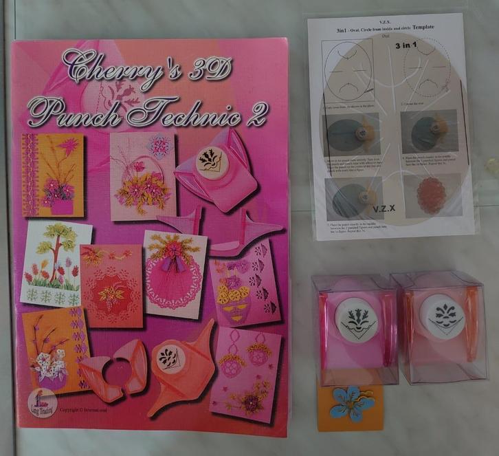 boek pons techniek + 3 in 1 ponsmal + 2 ponsen Nieuw, Hobby en Vrije tijd, Kaarten | Zelf maken, Nieuw, Overige typen, Overige thema's