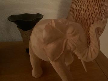 Grote Teakhouten Olifant - Prachtig Beeld beschikbaar voor biedingen