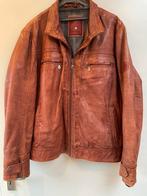 Trapper leren herenjack maat 52 z.g.a.n., Kleding | Heren, Ophalen of Verzenden, Zo goed als nieuw, Maat 52/54 (L), Bruin