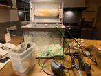 Klein aquarium set compleet, Ophalen of Verzenden, Leeg aquarium