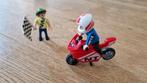Playmobil 4780 - Motorracer met vlaggenzwaaier, Ophalen of Verzenden, Zo goed als nieuw, Complete set