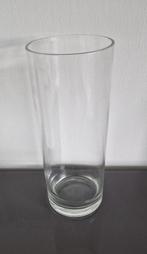 Cilinder vaas, Huis en Inrichting, Woonaccessoires | Vazen, Minder dan 50 cm, Glas, Gebruikt, Ophalen of Verzenden