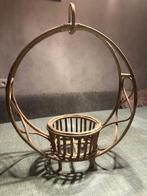 Hangende rotan bamboe plantenpotten zgan, Tuin en Terras, Bloempotten, Overige materialen, Rond, Binnen, Ophalen of Verzenden