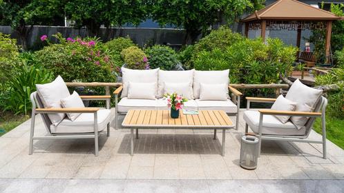 Bora Bora Loungeset van €2600,- voor €2349,-, Tuin en Terras, Tuinsets en Loungesets, Zo goed als nieuw, Meer dan 8 zitplaatsen