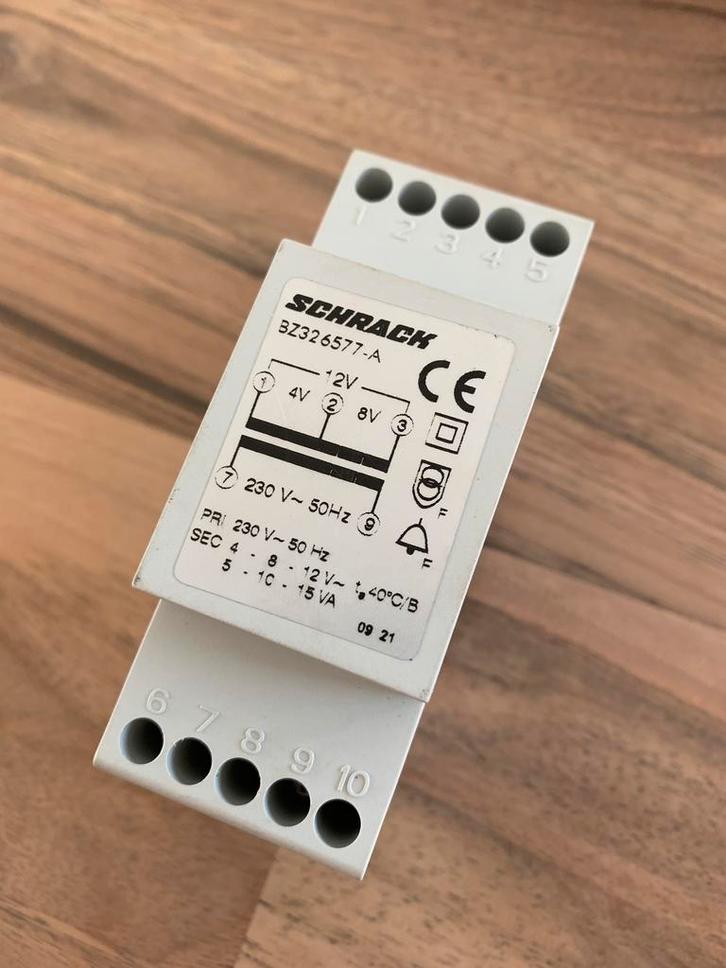 Beltransformator 230 V- 4/8/12 V, Hobby en Vrije tijd, Elektronica-componenten, Zo goed als nieuw, Ophalen of Verzenden