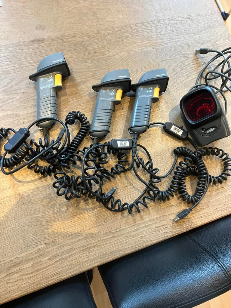 Intermec barcodescanner 4 stuks handscanner staanmodel, Computers en Software, Scanners, Ophalen, Zo goed als nieuw, Barcodescanner