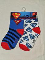 Superman babysokjes duo-pack blauw/wit maat 68/74, Kinderen en Baby's, Babykleding | Schoentjes en Sokjes, Nieuw, Ophalen of Verzenden