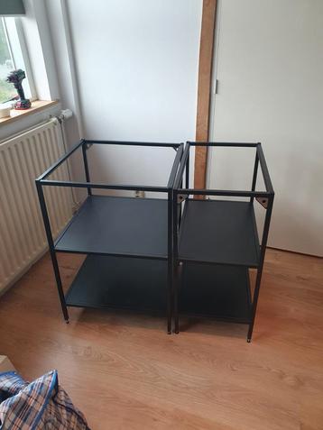 2x Open kast zwarte elementen Enhet Ikea beschikbaar voor biedingen