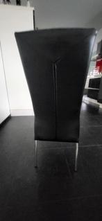 6 Kamerstoelen, Ophalen, Gebruikt, Zwart, Leer