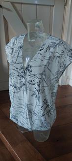 Mouwloze top vrouw maat 44 Miss Etam crème + donkerblau, Ophalen of Verzenden