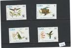 Vogels wnf wwf bedreigde diersoorten Kolibri Cuba1992, Ophalen of Verzenden, Postfris, Dier of Natuur