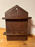 Antiek houden tinnen lepelrek inc 10 lepels, Antiek en Kunst, Antiek | Tin, Ophalen of Verzenden