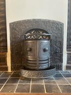 Vintage Kachel handgesmeed, Ophalen, Gebruikt, Inbouwhaard, Houthaard