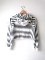 Divided gestreepte crop hoodie hoody trui, maat XS, Divided, Blauw, Ophalen of Verzenden, Maat 34 (XS) of kleiner