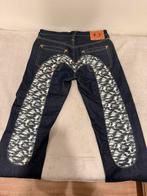 2000s Evisu 'Daicock' Camo Gull Logo Raw Denim, Ophalen of Verzenden, Zo goed als nieuw, Blauw, Overige jeansmaten