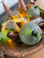 Prachtige geblazen glazen deco balen knielende putty, Antiek en Kunst, Ophalen of Verzenden