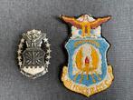 ROTC patch en capbadge, Ophalen of Verzenden, Gebruikt, Patch, Badge of Embleem