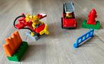 Lego Duplo 3655 Brandweer Set Compleet, Ophalen of Verzenden, Zo goed als nieuw, Complete set, Duplo