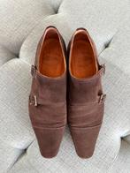 Herenschoen. Dubbele gesp. Leer. Suede. Luxe afwerking, Kleding | Heren, Schoenen, Verzenden, Zo goed als nieuw, Overige kleuren