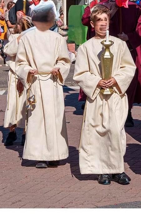 Bloemencorso Zundert - Misdienaar Kostuum Kind, Kinderen en Baby's, Carnavalskleding en Verkleedspullen, Gebruikt, Jongen of Meisje