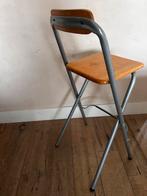 Vintage IKEA Barkruk Dennis - Opklapbaar, Gebruikt, Ophalen of Verzenden, Hout, Eén