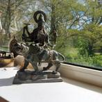 Hindu godin Durga antieke brons beeld., Huis en Inrichting, Woonaccessoires | Boeddhabeelden, Ophalen of Verzenden