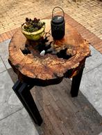 Oersterke boomstam tuintafel, Tuin en Terras, Tuintafels, Ophalen, Nieuw, Rechthoekig, Hout