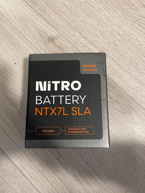 Accu Nitro NTX7L-BS 12volt 6AH GEL, Fietsen en Brommers, Fietsaccessoires | Fietsaccu's, Zo goed als nieuw, Ophalen of Verzenden