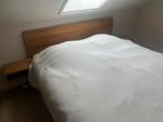 Waterbed omvang is van eikenhout, Huis en Inrichting, Ophalen, Gebruikt, Tweepersoons, 180 cm