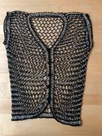 Gilet van kraaltjes, Maat 38/40 (M), Zwart, Ophalen of Verzenden, Zo goed als nieuw