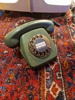Groene Telefoon   1976  vintage Groen, Telecommunicatie, Vaste telefoons | Niet Draadloos, Met draaischijf, Gebruikt, Ophalen of Verzenden