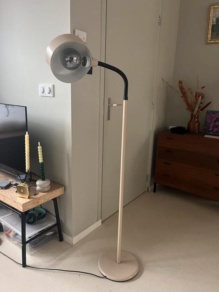 Vintage Hala Zeist Mushroom Vloerlamp, Huis en Inrichting, Lampen | Vloerlampen, Gebruikt, 100 tot 150 cm, Metaal, Ophalen