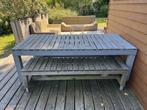 Tuintafel met banken, Ophalen, Gebruikt, Rechthoekig, Hout