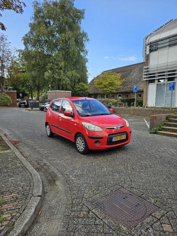 Hyundai i10 1.25 I 5DR 2009 Rood, Auto's, Hyundai, Particulier, i10, ABS, Airbags, Airconditioning, Elektrische ramen, Radio, Benzine