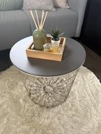 IKEA KVISTBRO Storage Table —Light Grey, Ophalen, Minder dan 55 cm, Rond, Zo goed als nieuw