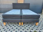 Donker Grijs Boxspring 180x200 Bed || BEZORGEN MOGELIJK, Tweepersoons, Zo goed als nieuw, 180 cm, 200 cm