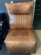 Relaxfauteuil Chill-Line leder cognac kleur, Huis en Inrichting, Fauteuils, Ophalen, Gebruikt, 75 tot 100 cm, 50 tot 75 cm