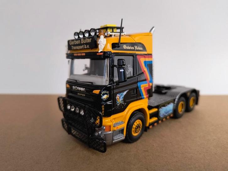 Tekno Scania Gerben Buiter, Hobby en Vrije tijd, Modelauto's | 1:50, Zo goed als nieuw, Bus of Vrachtwagen, Tekno, Ophalen of Verzenden