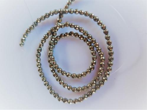 Pyriet kraal rond facet A-kwaliteit circa 3 mm, Hobby en Vrije tijd, Kralen en Sieraden maken, Nieuw, Kraal, Ophalen