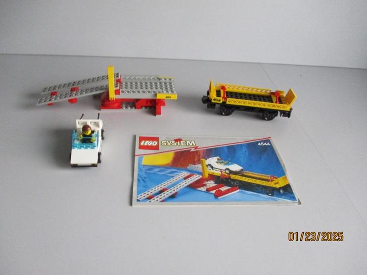 LEGO GELE 9 volt 4544 WAGENTRANSPORT in perfecte staat!!, Kinderen en Baby's, Speelgoed | Duplo en Lego, Zo goed als nieuw, Lego