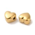 Stainless steel kraal hart goud 5.5x6.5mm, Verzenden, Nieuw, Kraal