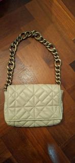 Zara Tasje met Ketting, Sieraden, Tassen en Uiterlijk, Tassen | Damestassen, Ophalen of Verzenden, Zo goed als nieuw, Beige, Handtas