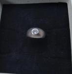 Gouden ring met briljant witgoud, 18 tot 19, Ophalen of Verzenden, Zo goed als nieuw, Dame of Heer