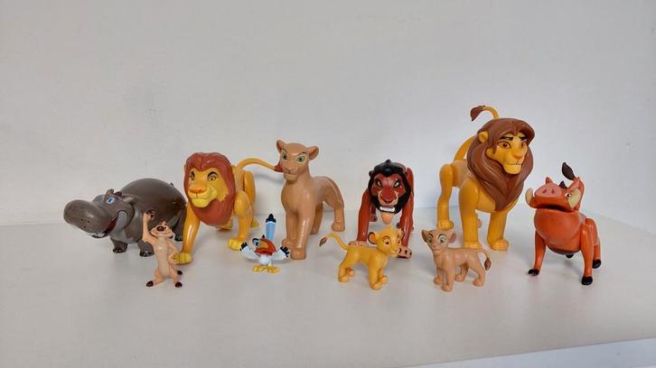 Leeuwenkoning poppetjes Disney, Verzamelen, Poppetjes en Figuurtjes, Zo goed als nieuw, Ophalen of Verzenden